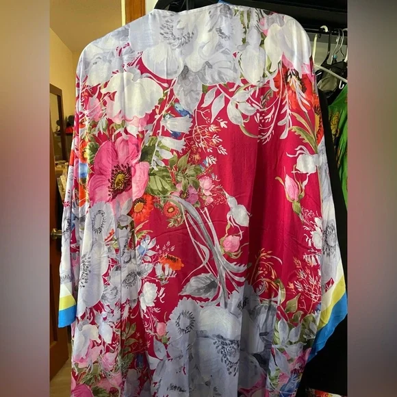 Aratta, Starletta Maxi Kimono In One Size Fits Up To 3xl. - Picture 7 of 13